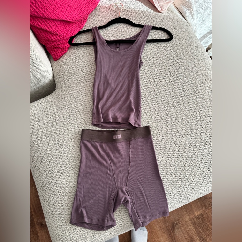 Skims cotton stretch Lounge set